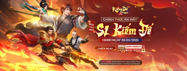 🔥 KIẾM ĐẾ ORIGIN - DỰ ÁN GAME KIẾM HIỆP ĐẦY KỲ VỌNG CỦA NHÀ PHÁT HÀNH FUNGAMES